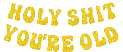 Miniatura 10 de Decoraciones de cumpleaños para hombres y mujeres, cartel negro con purpurina para 30, 40, 50, 60, 70, 80, 90, divertido cartel de cumpleaños