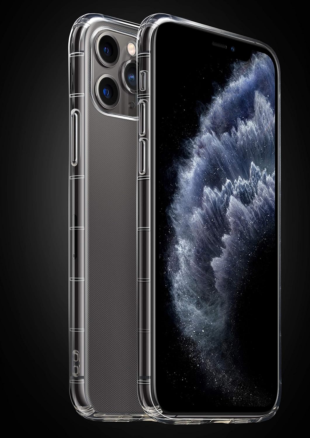 Case Cover for iPhone 11 Pro Max 6.5" 2019 - High Grade Transparent Material - Supports Wireless Charging (11 Pro Max)