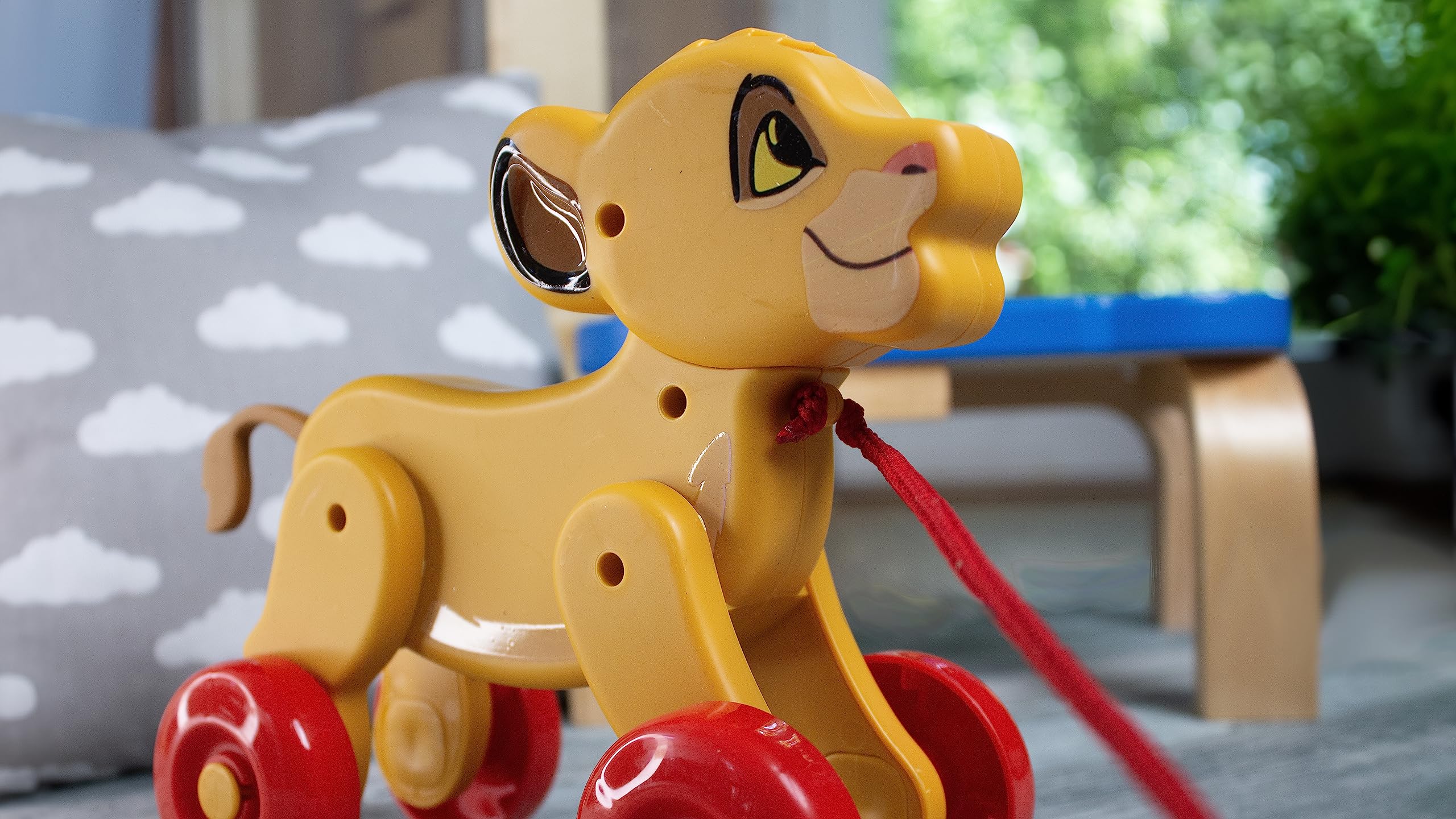 Clementoni - 17815 - Pull Along Disney Simba - Zabawka Dla Pierwszego Wieku Dla Dzieci Od 9 Miesięcy, Zabawka Do Pchania