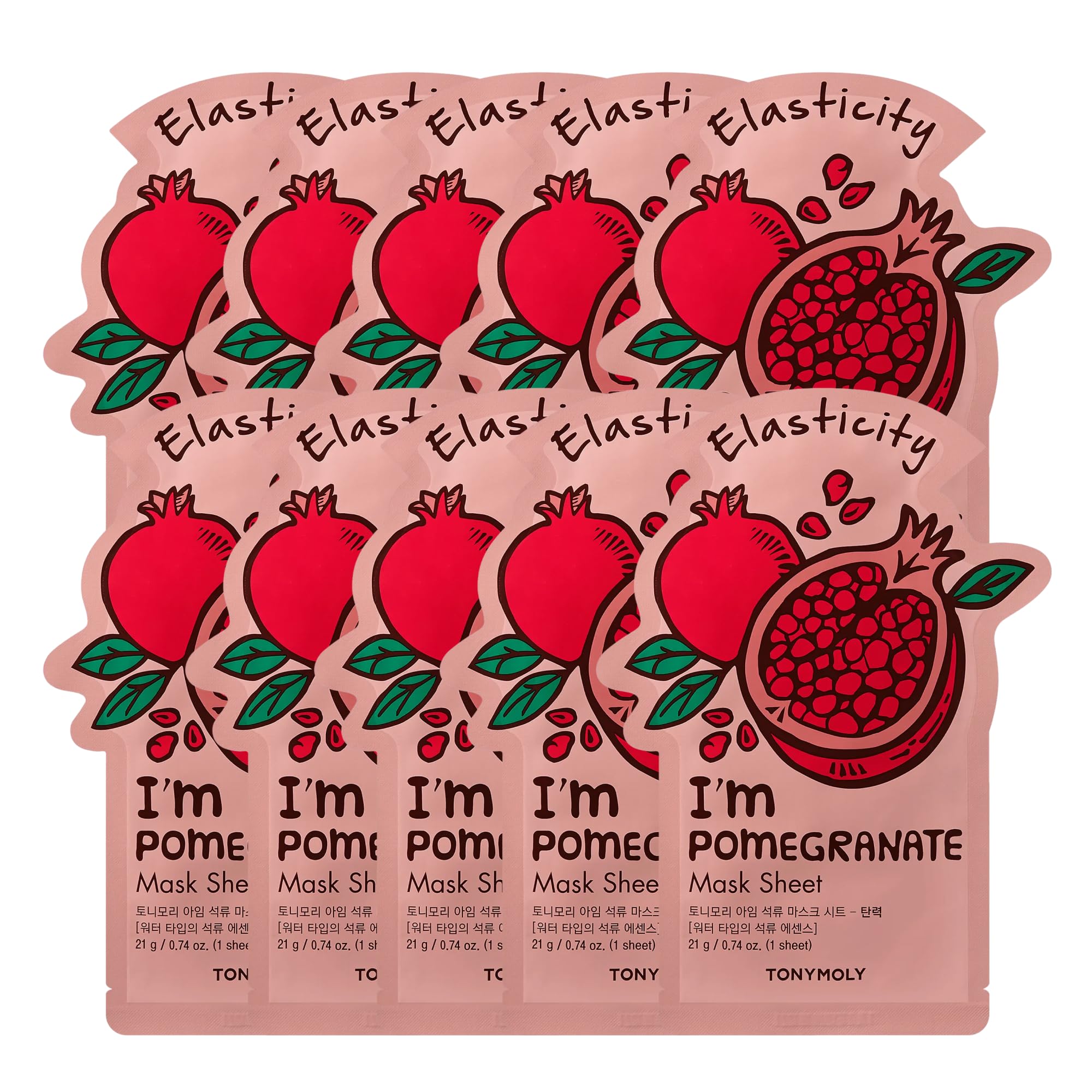 Im Real Mask Sheet - Pomegranate - Elasticity
