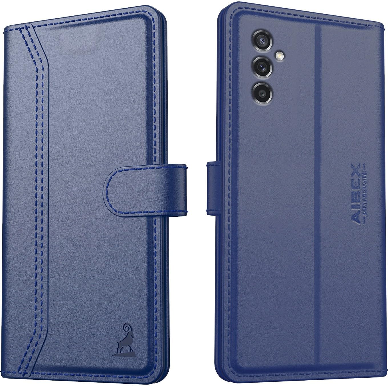 AIBEX ® Samsung Galaxy M52 5G Flip Cover Leather Finish | Inside TPU with Card Pockets | Wallet Stand | Complete Protection Flip Case Blue (B09JGGKZMW) Amazon Price History, Amazon Price Tracker