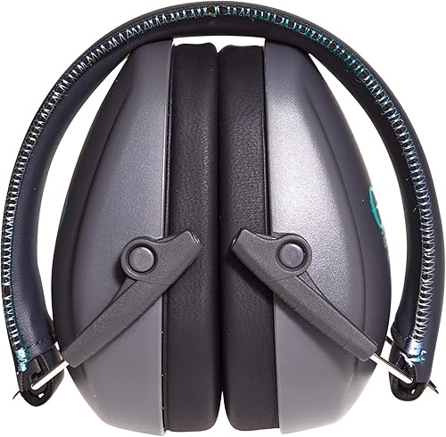 Miniatura 5 de Allen Company Juego combinado de gafas protectoras de seguridad y orejeras para niñas con pistolas, grisverde azuladonegro, talla única