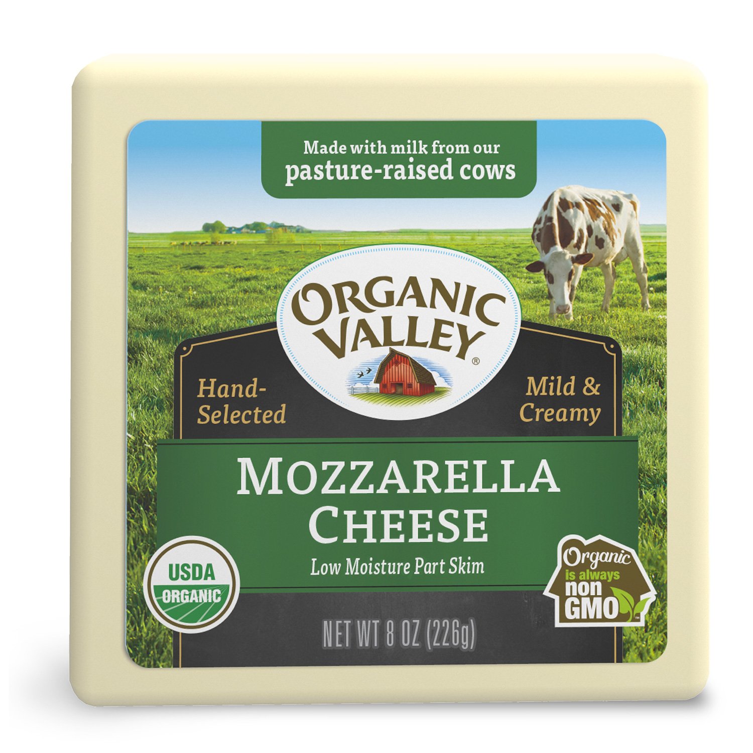 Organic Valley Low Moisture Part Skim Organic Mozzarella