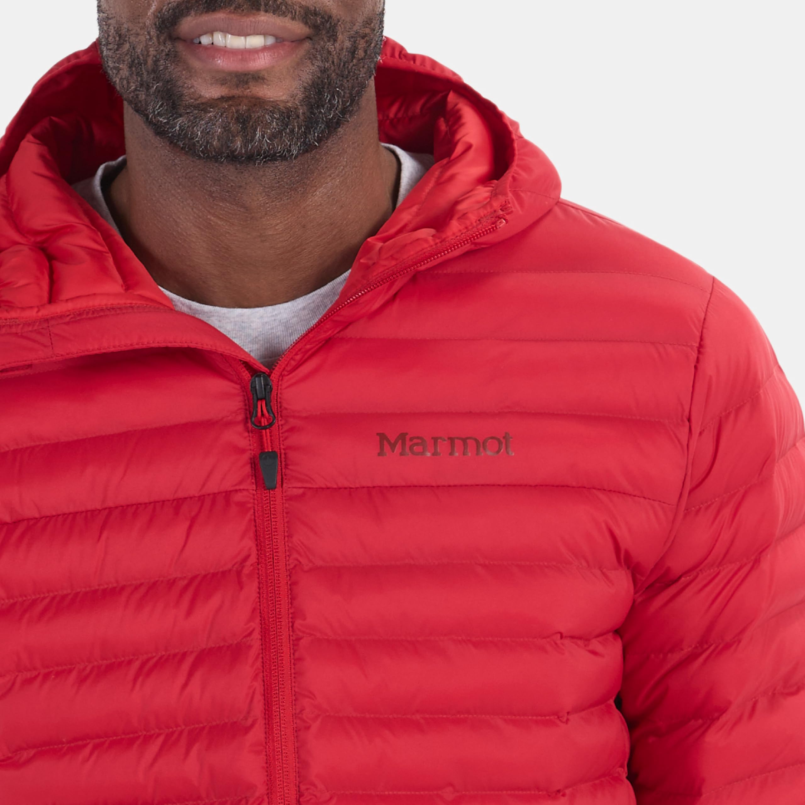 MARMOT Męska bluza z kapturem Echo Featherless, Team Red - najnowsza kolekcja, S