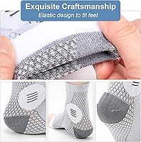 Vista 3 de 2 pares de calcetines para neuropatía para mujeres y hombres, calcetín para fascitis plantar, calcetines para alivio del dolor de neuropatía