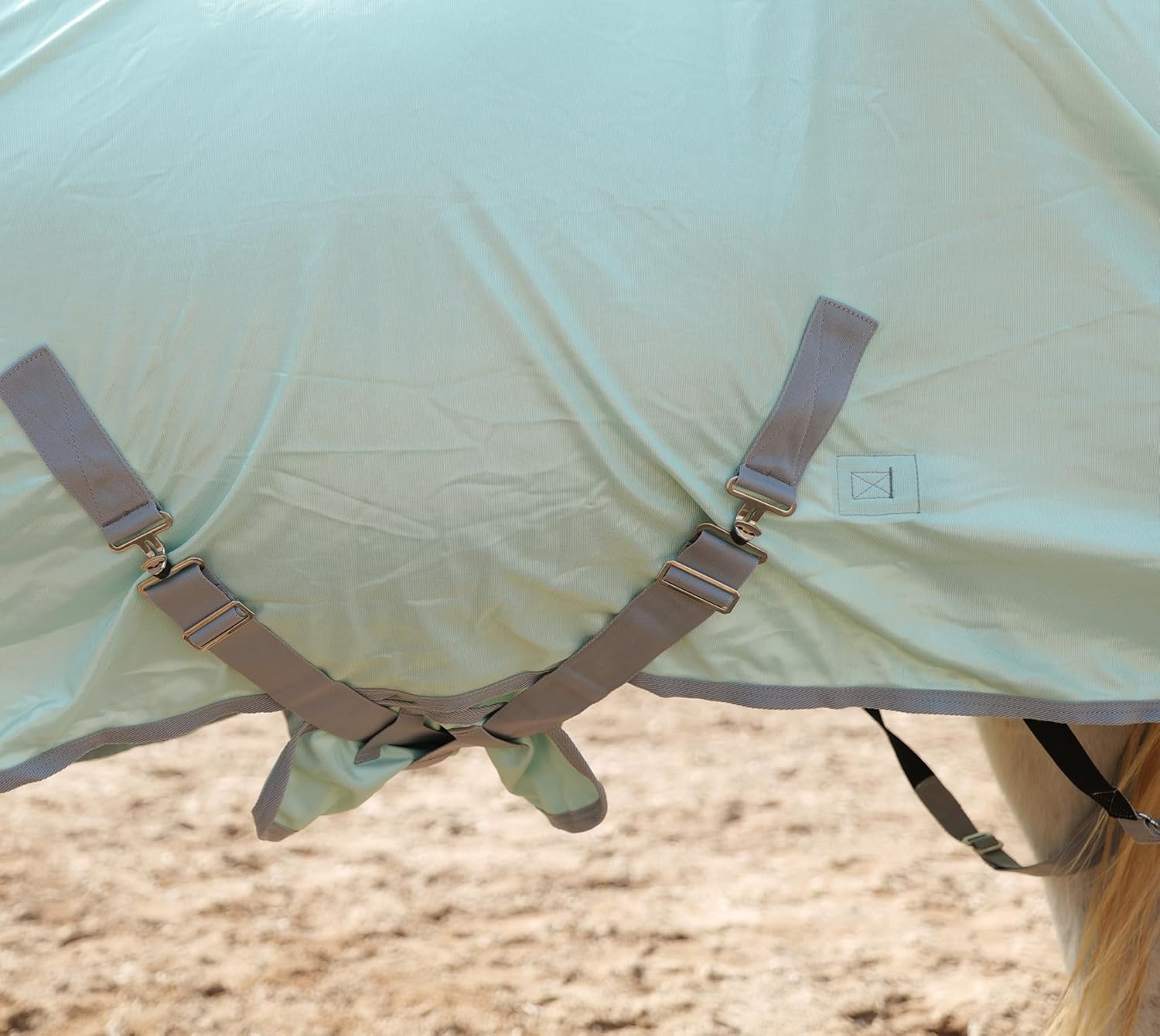 LEAFOREST Horse Mesh Combo Fly Sheet with Adjustable Belly Guard and Detachable Neck Cover Lightweight and Breathable Protect Equines Green 72"