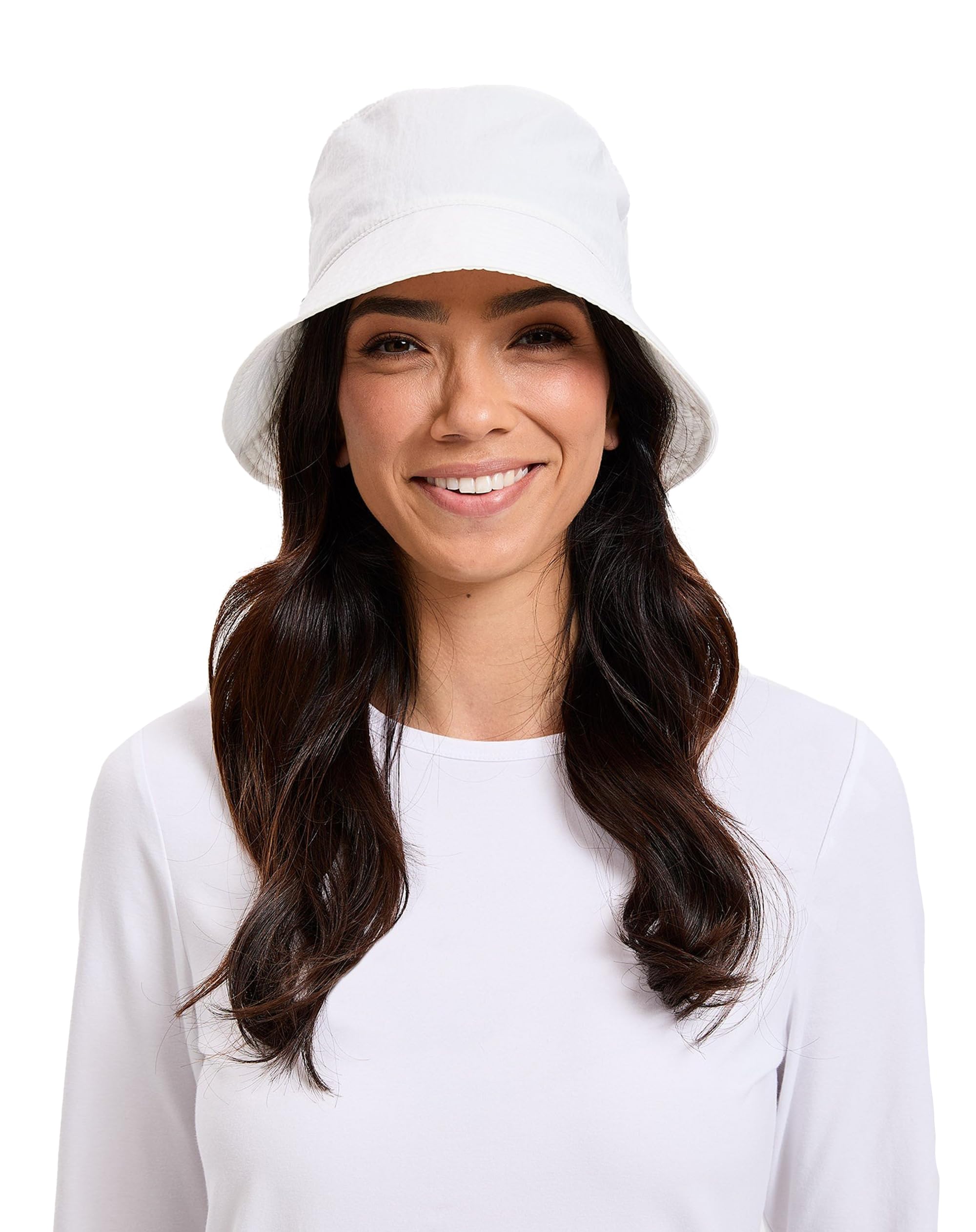 Solbari Bondi Bucket Hat UPF50+ UV Protection, Sun Protective Hat – White – Small/Medium