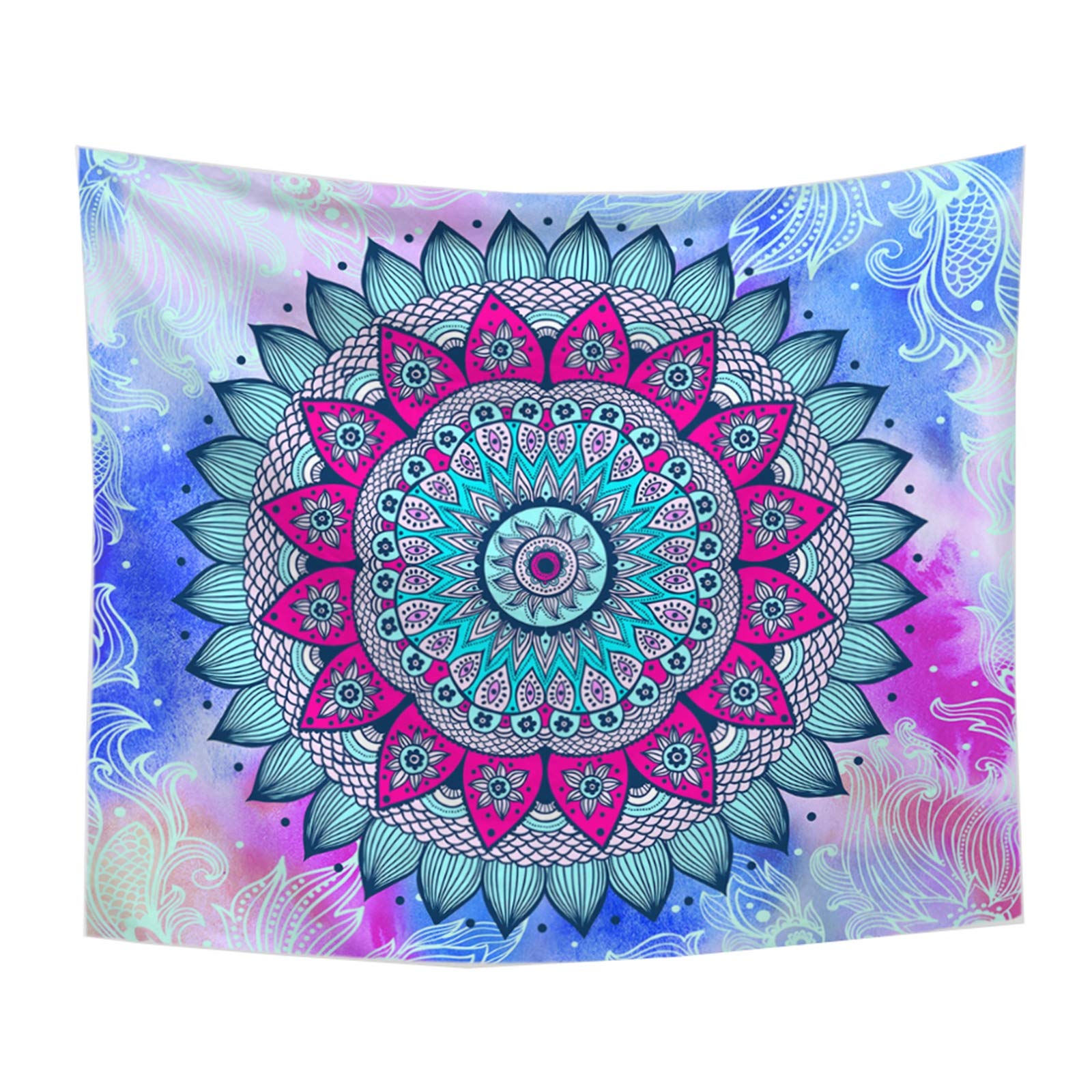 Tapisserie mandala vintage fleur pour créer une ambiance bohème chic dans votre chambre