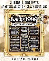 Vista 490 de Lone Star Art 66ª Reunión de Graduados (Sesenta y seis) Decoración en Oro - Recordando El Año - Clase de 1959 - Póster Sin Marco de 11x14 - Globos