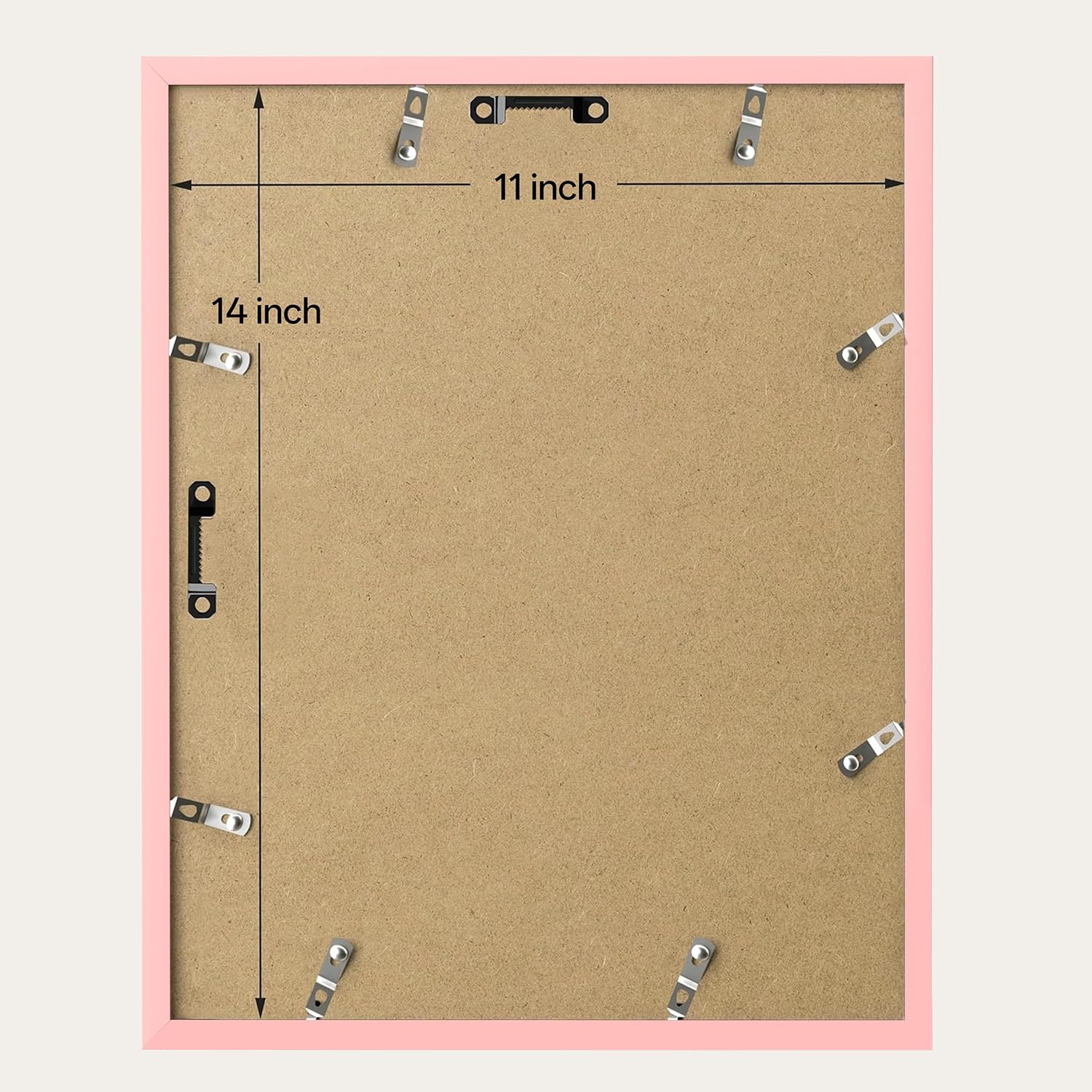eletecpro 11x14 Picture Frame with 8x10 Mat, Pink, 1-Pack image 4