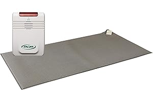 Smart Caregiver Cordless Monitor with Cordless 24in x 48in Gray Floor Mat:...