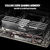 TEAMGROUP T-Force Vulcan DDR5 32GB (2x16GB) 6000MHz (PC5-48000) CL38 Intel XMP 3.0 y AMD Expo Compatible Módulo de memoria para escritorio Ram Negro FLBD532G6000HC38JDC01 3