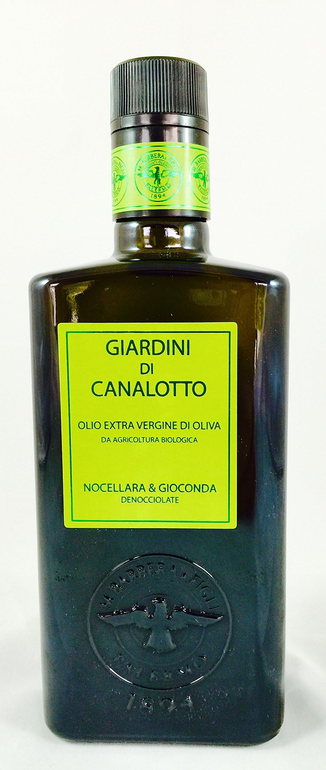 Barbera Giardini Di Canalotto (2 pack) Extra Virgin Organic Olive Oil 500ml bottles from Sicily, Italy