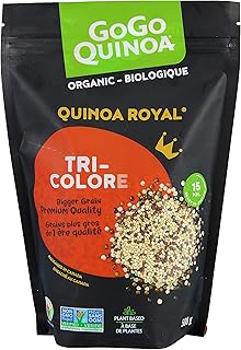 GoGo Quinoa Organic Tricolor Grain Royal Non GMO Vegan Quinoa 500g