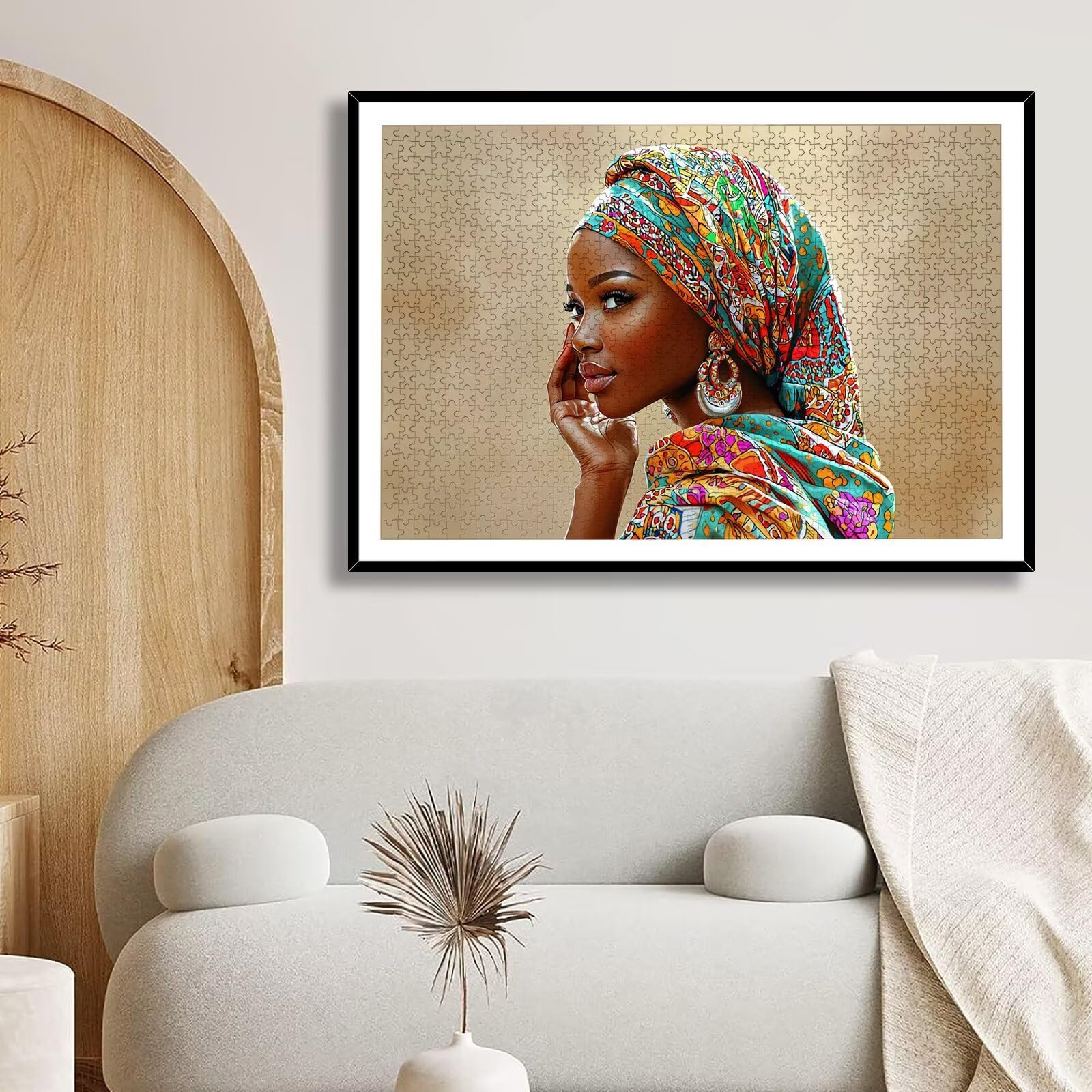 Puzzle 2000 Pezzi per Adulti Bambini, Puzzle Africa in Legno per Adulti, Puzzles Donna Impegnativi, Giochi Educativo per Famiglie, Rompecapo con Scatola per Decorazioni Casa, Regalo Donna, -8998