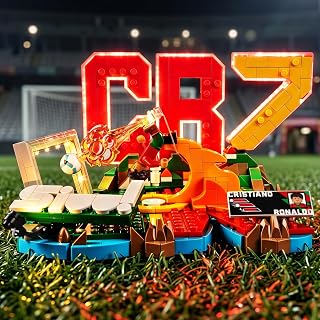 Nitemode Light Kit Compatible with Lego Cristiano Ronaldo – Soccer Highlights 43012 Building Set | Upgraded Touch Control Dimming & Easy Installation Lighting Accessories (NOT Included 43012 Set)