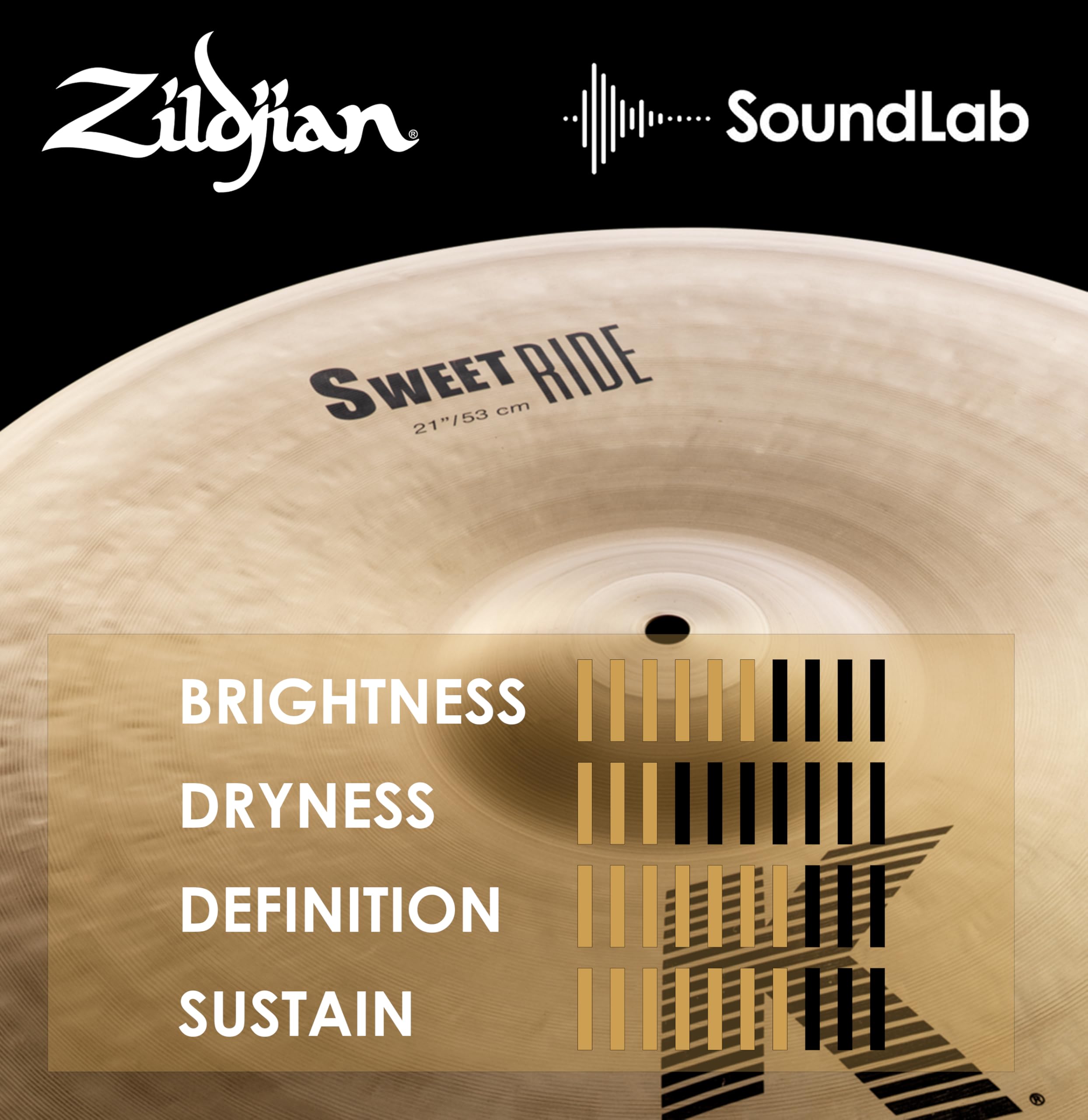 パーカッション・打楽器 A zildjian SWEET RIDE 21\" 21