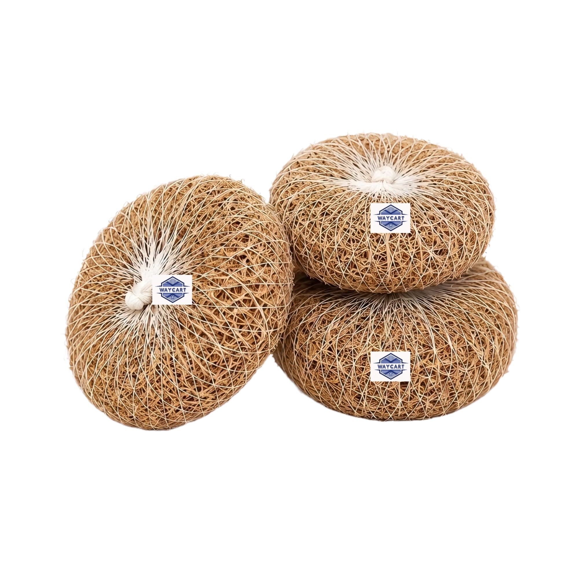 Handmade Ramacham Herbal Bath Scrubber for Men and Women (Pack of 3) | 100% Natural & Organic, Ayurvedic Handmade, Skin Exfoliation, Cooling Effect, Men & Women-image-7