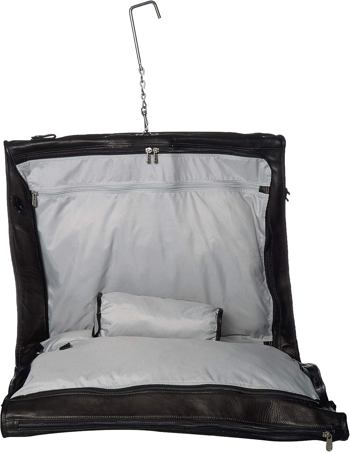 Piel Leather Executive Expandable Garment Bag, Black, One Size