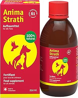 Anima-Strath Nahrungsergänzungen & Vitamine für Hunde & Katze - Fermentierte Kräuterhefe zur Stärkung des Immunsystems & Anregung der Verdauung, Natürliche Hefe mit 61 Mikronährstoffen & Mineralien