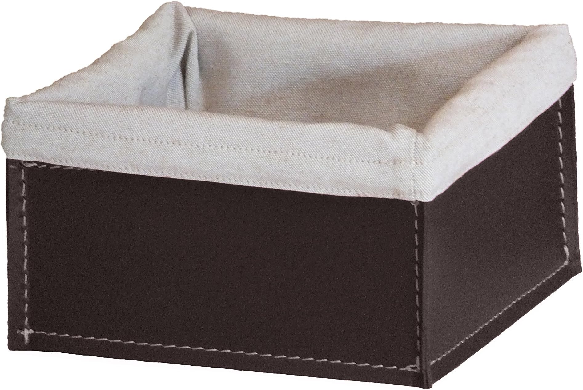 Gavemo KETTY 25: Storage basket, Container, Box in leather, Dark Brown colour