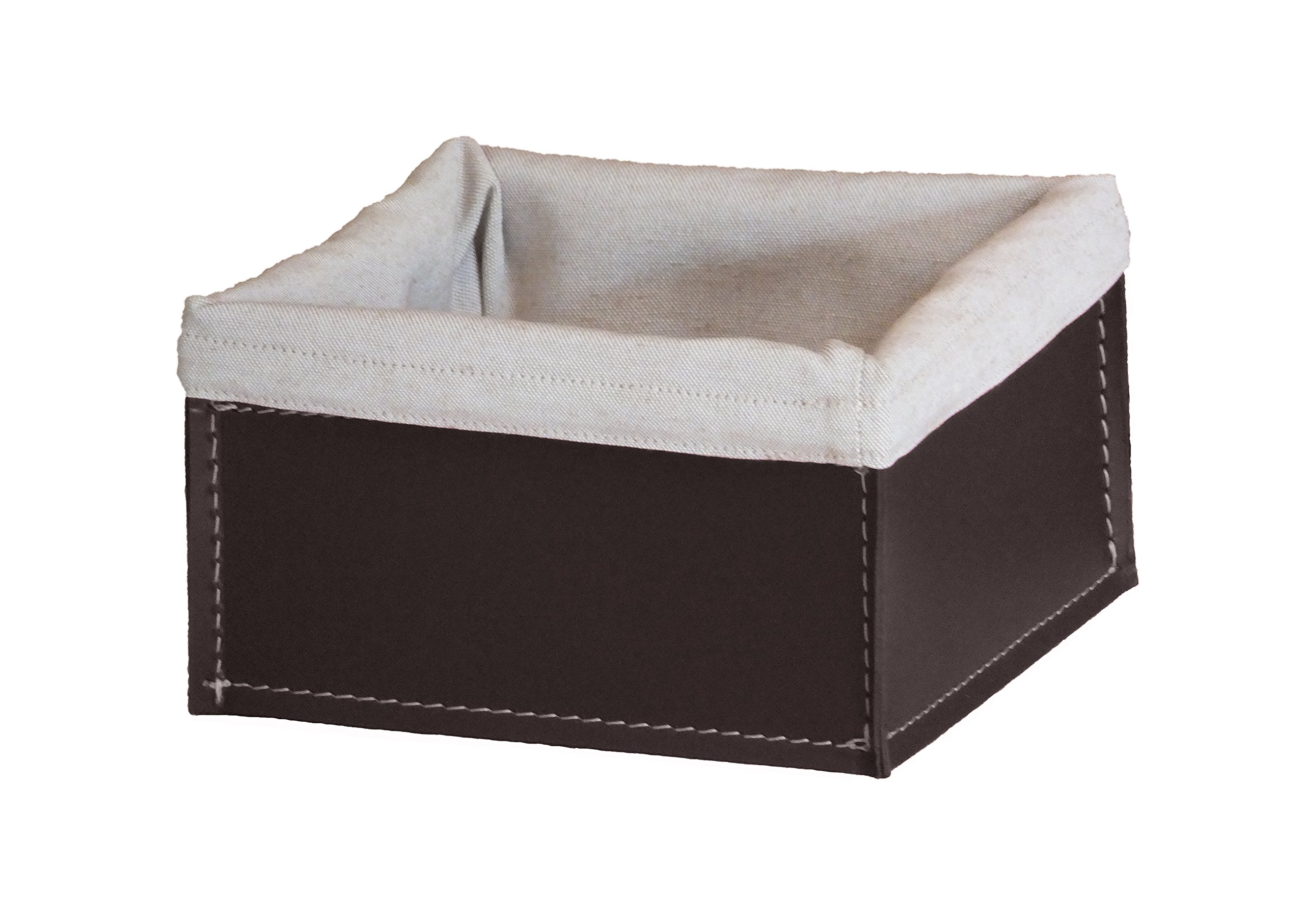 Gavemo KETTY 25: Storage basket, Container, Box in leather, Dark Brown colour