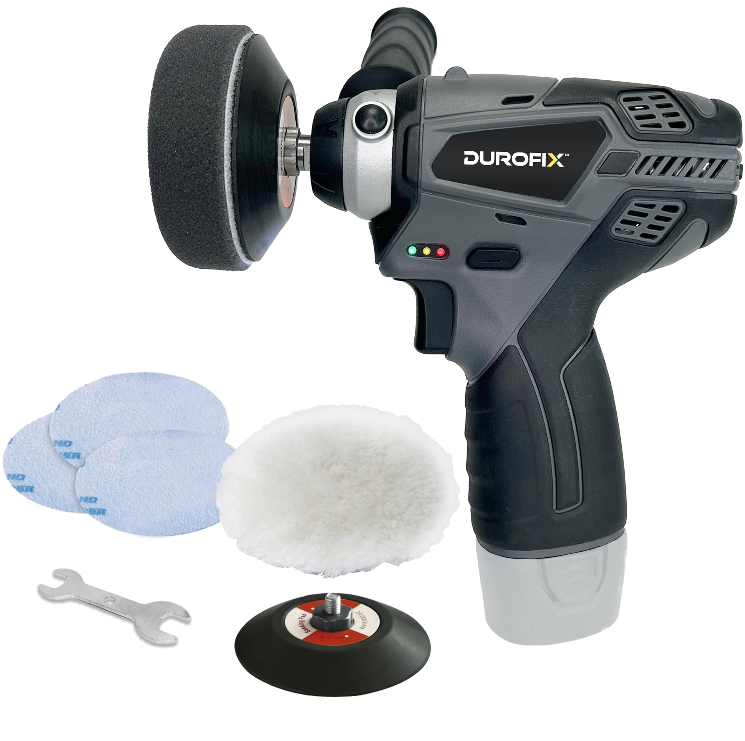 Durofix Black Rs1212 Car Polisher Cordless 12 Volt (10.8V) Polisher (Tool Only)