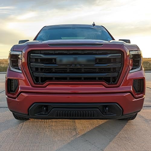 Miniatura 5 de SlickMod Tinte ahumado de vinilo precortado para GMC Sierra 1500 2019-2021 (20% humo oscuro, 4. antiniebla)