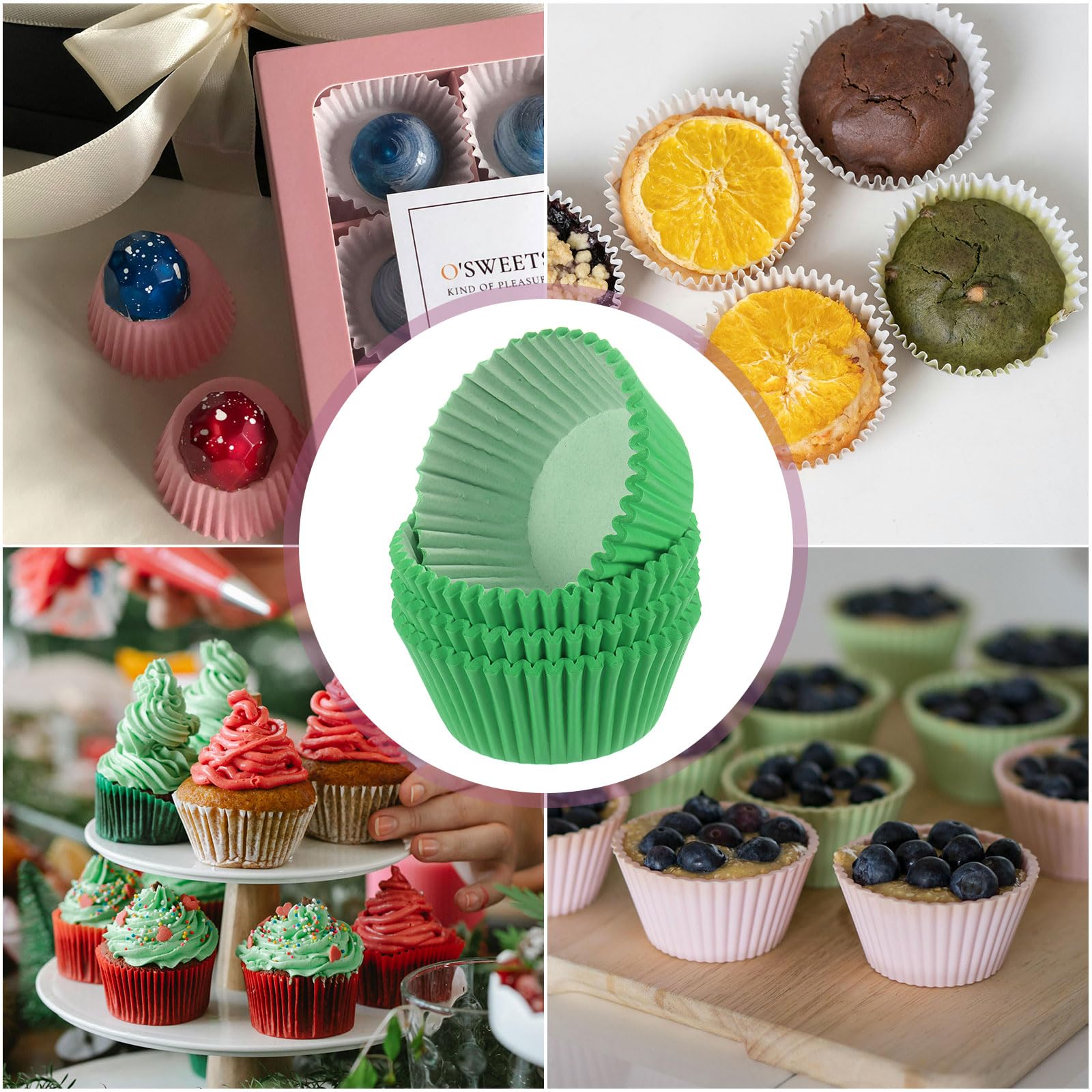 QUARKZMAN 200 stuks standaard formaat muffinvormpjes