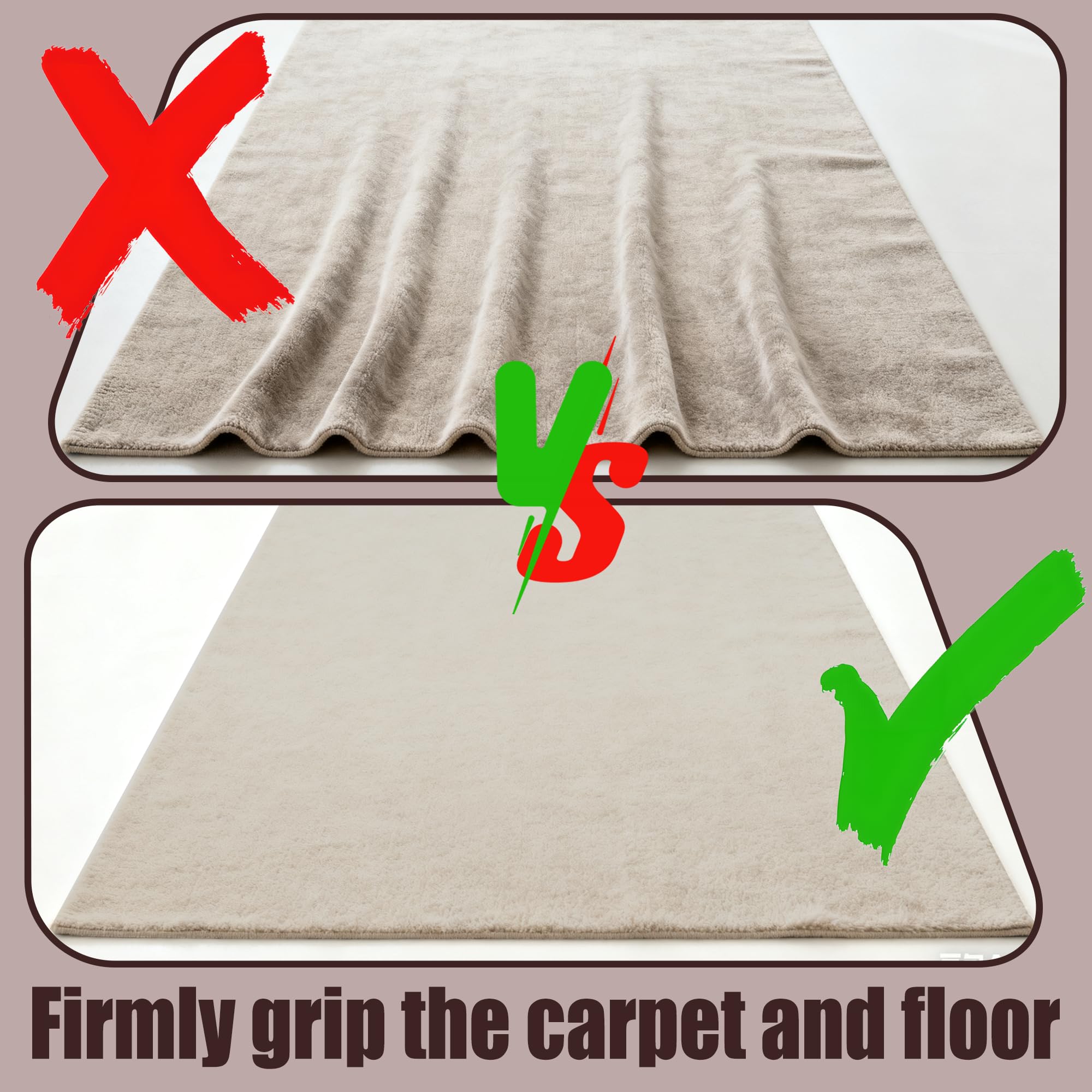 Sottofondo Antiscivolo 105 x 320 cm Antiscivolo Rete per Tappeti Lavabile Può Essere Tagliato a Misura per Tappeti, Tovaglie, Auto, Pallet, Scaffale, bianco