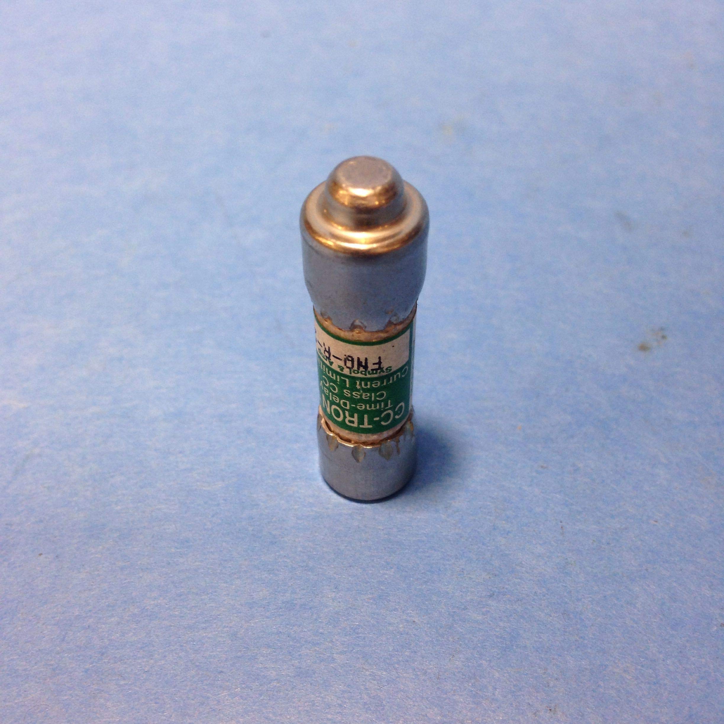 Bussmann FNQ-R-2 (FNQR-2, BP/FNQR-2) 2 Amp (2A) 600V Midget Time-Delay Class CC Fuse