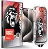 Klasse X-Gorilla iPhone 15 Pro Max Ekran Koruyucu Cam | 9H Kırılmaz Tam Kaplama, Tozsuz Uygulama ve Kırılmaz & Çizilmez (Şeffaf & Hayalet Seçenekleri)