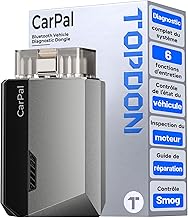 TOPDON Carpal-A Car Diagnostic Case, OBD2 Scanner All Systems, Bluetooth Wireless Car Diagnosis, 6 Reset Services, AutoVIN, Engine Inspection, Smog Check, Repair Guide