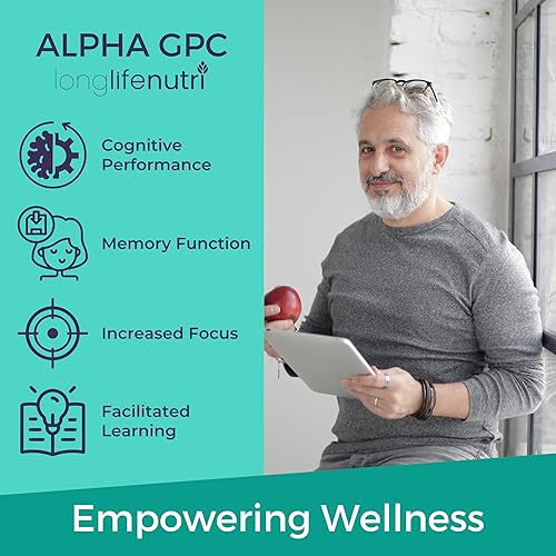 Miniatura 5 de LongLifeNutri Paquete NMNH de 300 mg y Alpha GPC de 600 mg  120 y 180 cápsulas vegetales, suministro de 2 a 3 meses, soporte NAD y claridad