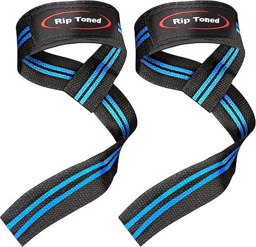 Miniatura 15 de Rip Toned Performance Wrist Straps for Weightlifting – 23" Padded Lifting Straps for Men & Women – Cotton Gym Straps for Deadlifts, Strength Rojo