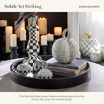 Amazon.com: MACKENZIE-CHILDS Sterling Stripe Spider Web