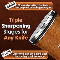 Vista 6 de The Original Premium Rolling Knife Sharpener Kit - Ultimate Knife Sharpening Solution - With Diamonds and Ceramic for Steel of Any Hardness, Knife