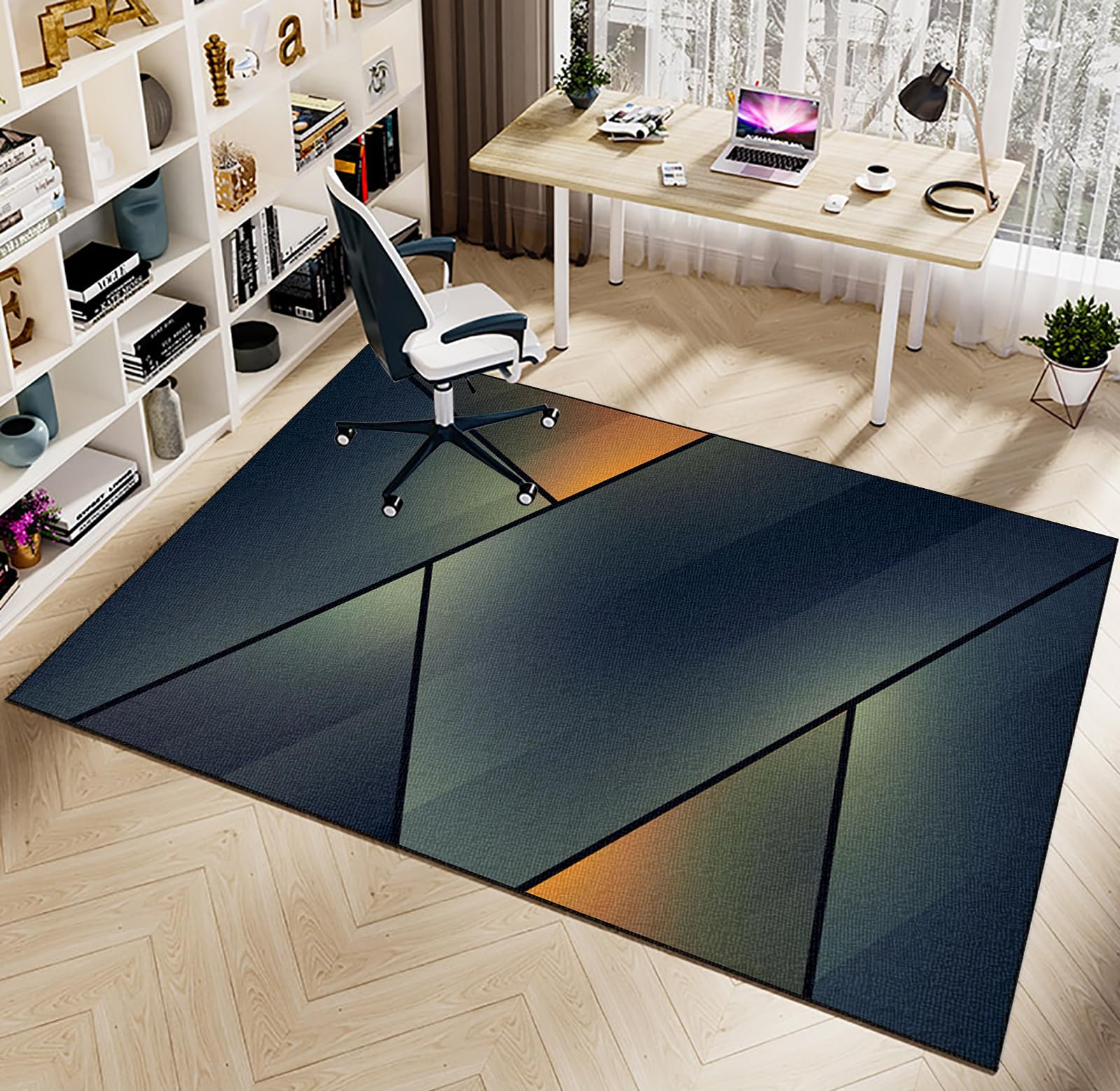 Dywan Krzesło do gier Antypoślizgowa 160 x 200 cm Mata na krzesło biurowe Ochraniacze Podłoga Krzesło Koła Mata ochronna na twarde podłogi Płytki Laminat Dywan Podłoga