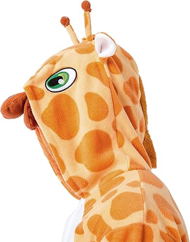 Miniatura 5 de Spooktacular Creations Pijama unisex de jirafa para adultos, pijama de felpa con sombrero y cola para fiesta de disfraces de Halloween
