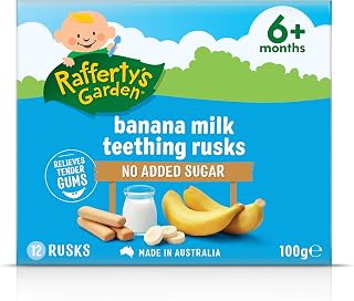 Rafferty's Garden Banana Milk Teething Rusks 100g
