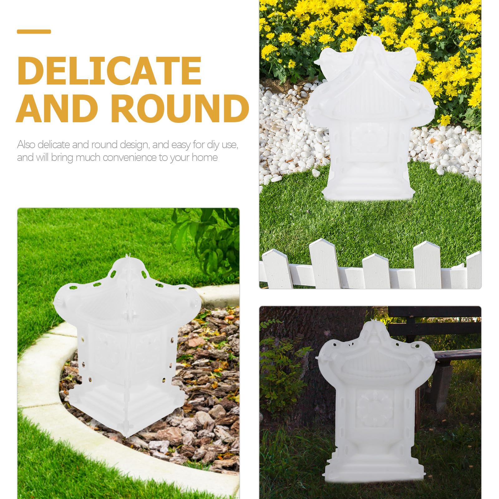 Moule pour Béton de Balustrade Pavillon, Colonne Romaine, Plastique Blanc