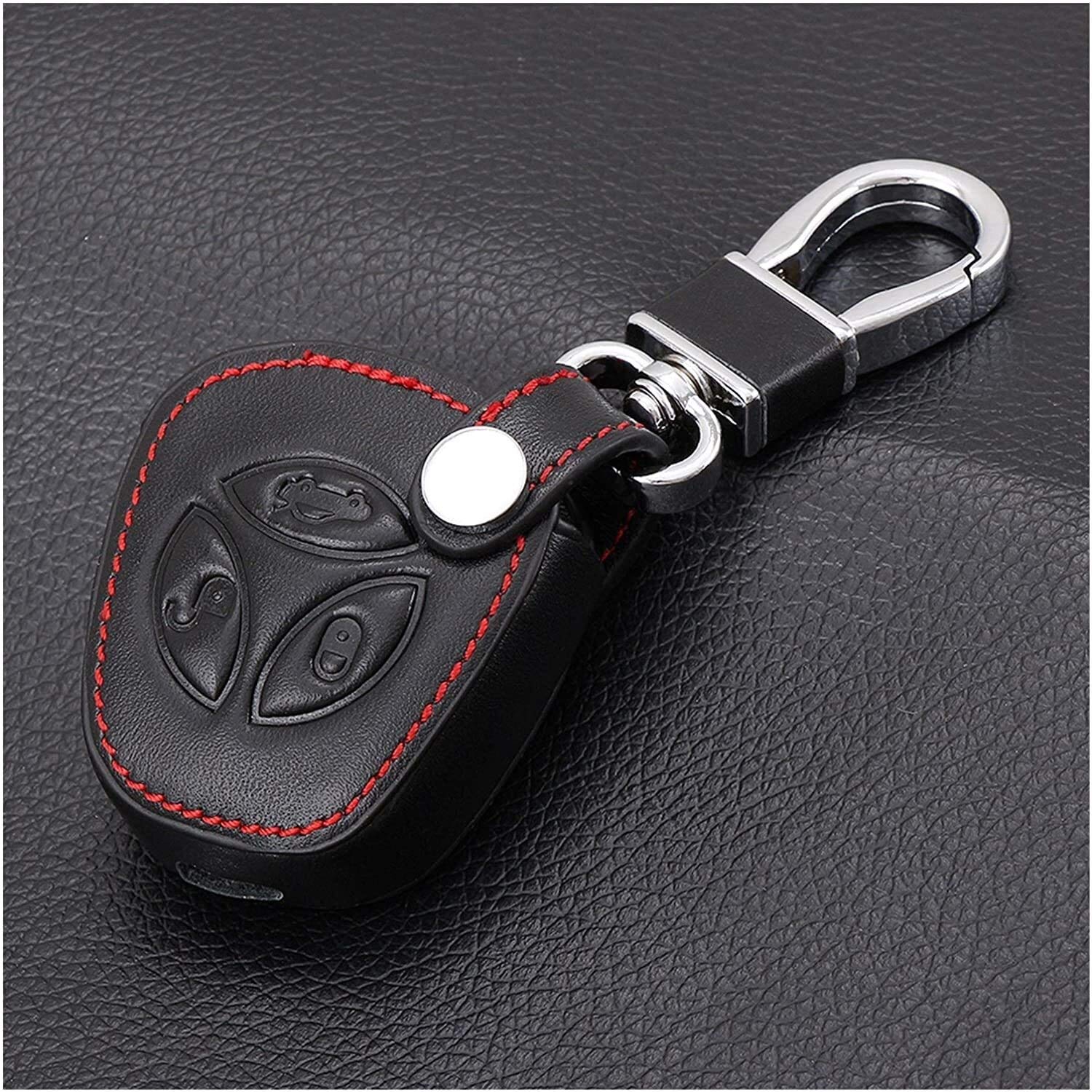 Buy Car logo key chain Leather Car Key FOB Cover Case Set Protector For