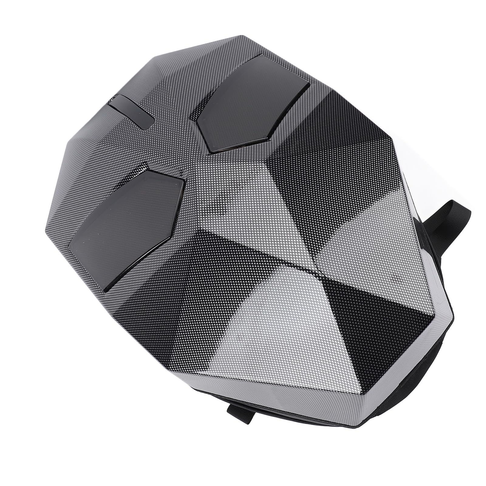 Eujgoov Plecak Motocyklowy LED, Plecak Jeździecki z Twardej Skorupy ABS PC z Pełnokolorowym Ekranem 60x48, Niestandardowym Wyświetlaczem Aplikacji, 19,5 X 15 X 7,9 Cala dla Mężczyzn Podróżujących na