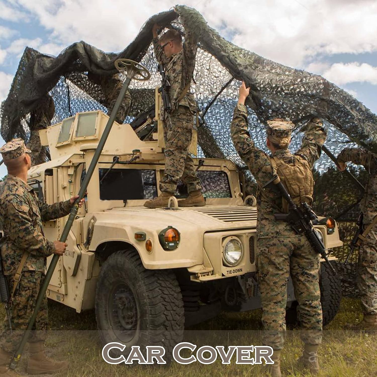 Camo Netting Camouflage Netting 6.5ft×10ft,10ft×10ft, 20ft×20ft,with Mesh Backing, Hunting Blind Nets, Sunshade Canopy, Army Tarp Fence Net for Party Decoration, Photograph and Car Cover