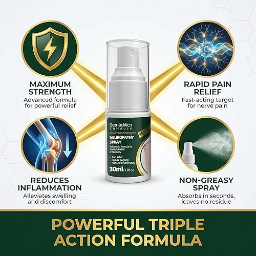 Miniatura 2 de Spray de árnica para aliviar el dolor lumbar con certificación NDC, árnica de máxima resistencia para ciática y rigidez de la espalda baja, acción