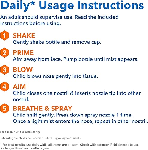 Miniatura 7 de Flonase Sensimist - Spray nasal para alivio de alergias para niños medicina para alergias no somnolienta durante 24 horas 60 aerosoles suaves