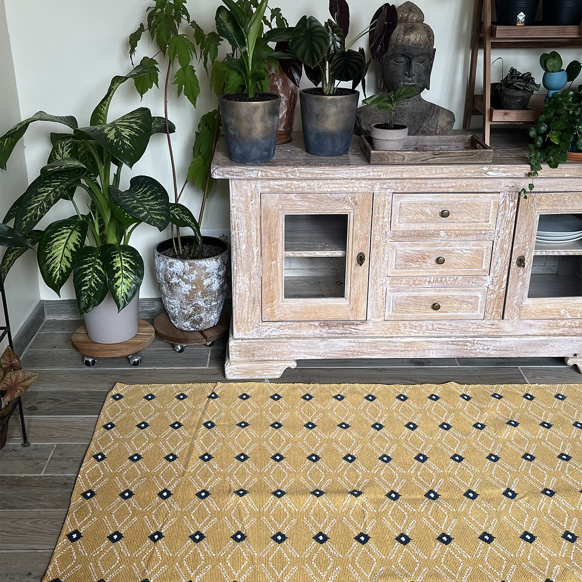Tapis Jakarta Jaune 120 x 170 cm