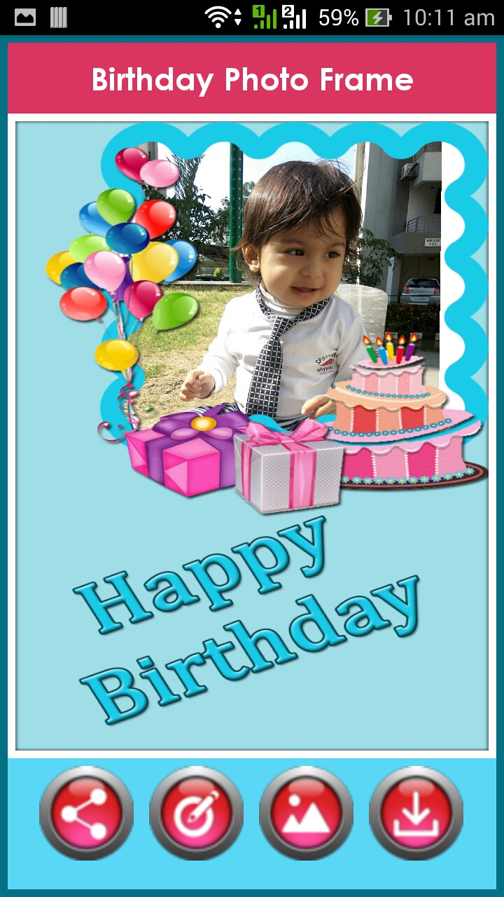Birthday Photo Frame App on Amazon Appstore