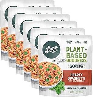 Loma Linda - Plant-Based Complete Meal Solution Packets (Hearty Spaghetti (10 oz.), 6 Pack)