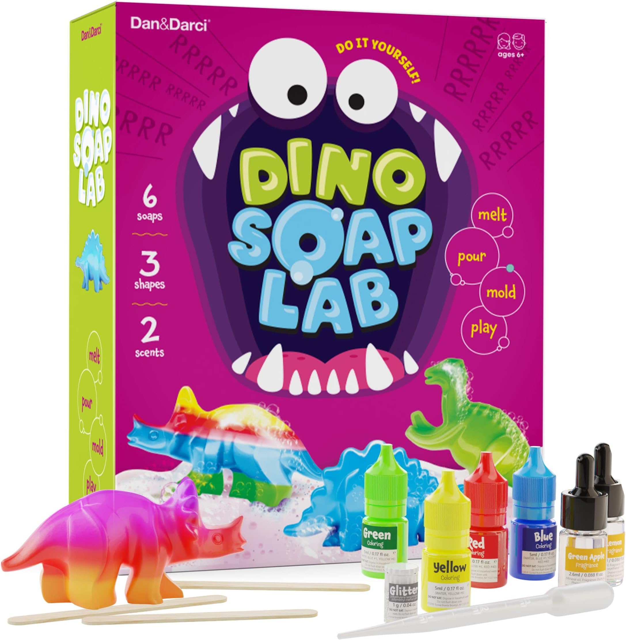 Dan&Darci Dinosaur Soap Making Kit for Kids
